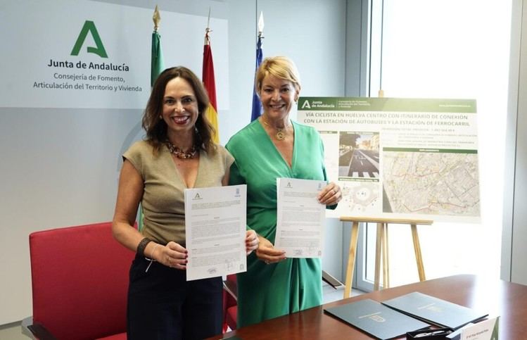 La Junta de Andalucía invertirá 1,5 millones en un nuevo carril bici que conectará estaciones de transporte con la Universidad de Huelva